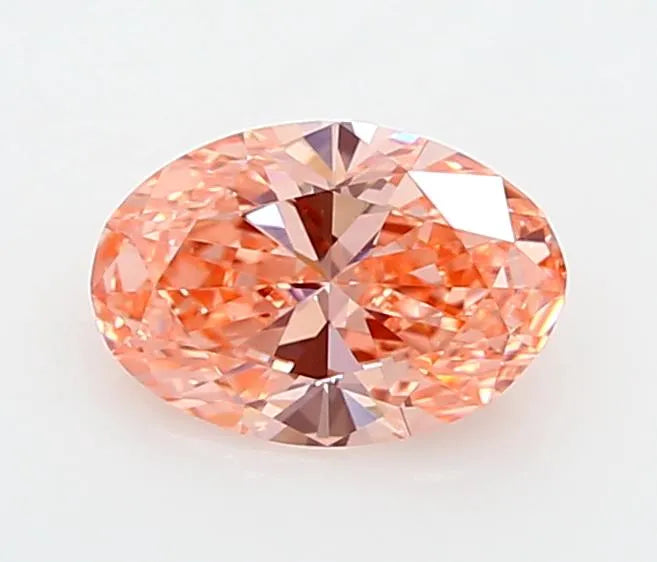 1.00ct Oval Lab Grown Diamond (Colour Fancy Vivid Pink, Clarity VVS1, IGI Certified)