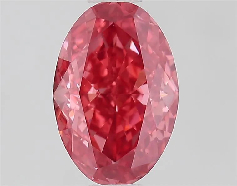1.00ct Oval Lab Grown Diamond (Colour Fancy Vivid Pink, Clarity VVS2, IGI Certified)