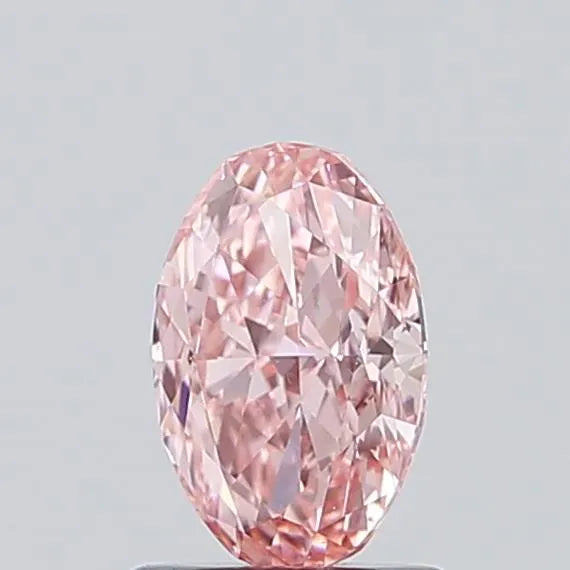 1.00ct Oval Lab Grown Diamond (Colour Fancy Vivid Pink, Clarity VVS2, IGI Certified)