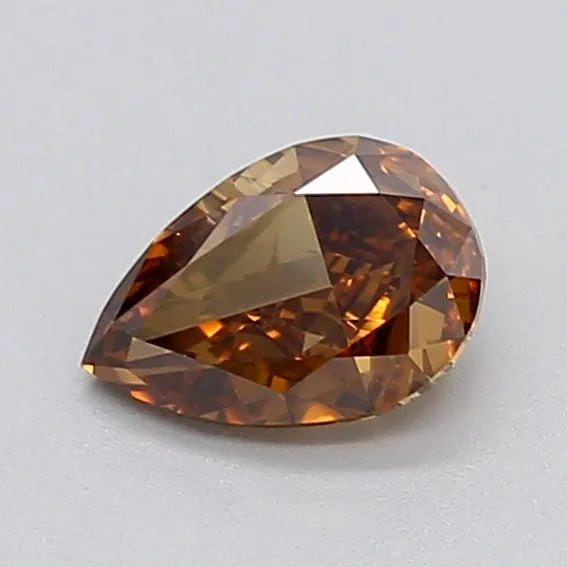 1.00ct Pear Lab Grown Diamond (Colour Fancy Brown, Clarity VVS2, IGI Certified)