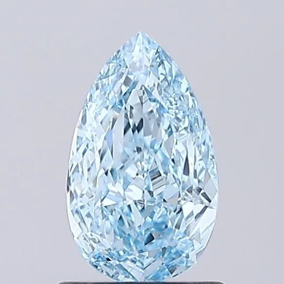 1.00ct Pear Lab Grown Diamond (Colour Fancy Intense Blue, Clarity VVS2, IGI Certified)