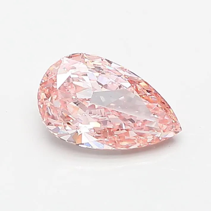 1.00ct Pear Lab Grown Diamond (Colour Fancy Intense Brownish Pink, Clarity VS2, IGI Certified)