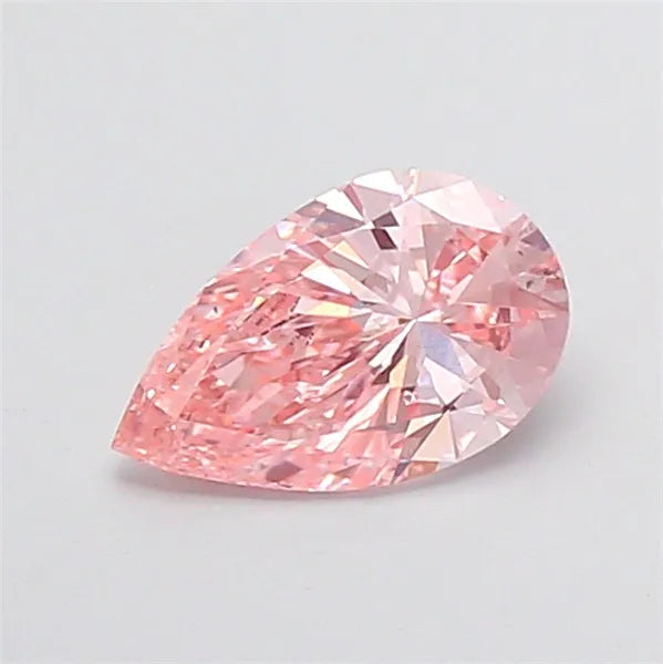 1.00ct Pear Lab Grown Diamond (Colour Fancy Intense Pink, Clarity SI2, IGI Certified)