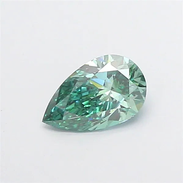 1.00ct Pear Lab Grown Diamond (Colour Fancy Vivid Green, Clarity SI1, IGI Certified)