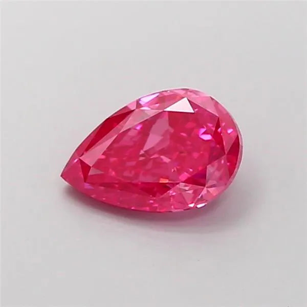 1.00ct Pear Lab Grown Diamond (Colour Fancy Vivid Pink, Clarity VS1, IGI Certified)