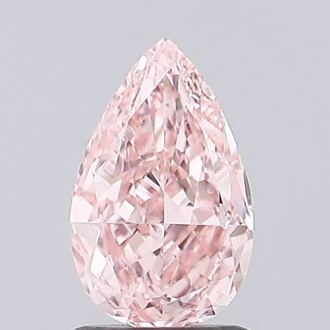 1.00ct Pear Lab Grown Diamond (Colour Fancy Vivid Pink, Clarity VS1, IGI Certified)