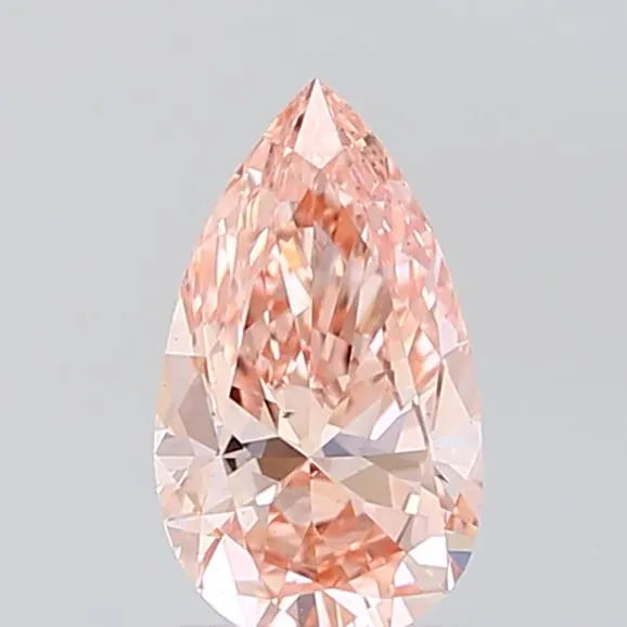 1.00ct Pear Lab Grown Diamond (Colour Fancy Vivid Pink, Clarity VS2, IGI Certified)