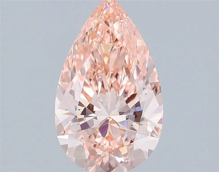 1.00ct Pear Lab Grown Diamond (Colour Fancy Vivid Pink, Clarity VS2, IGI Certified)