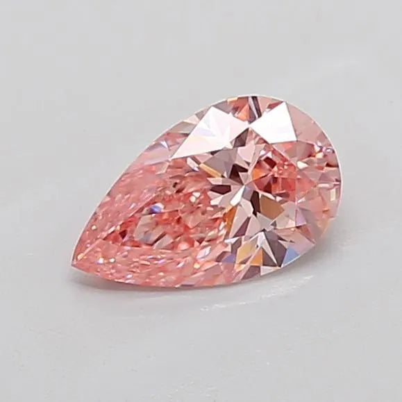 1.00ct Pear Lab Grown Diamond (Colour Fancy Vivid Pink, Clarity VVS2, IGI Certified)