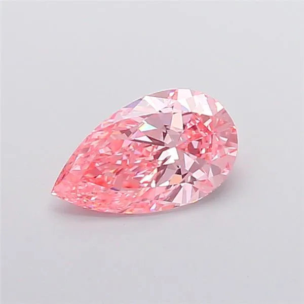 1.00ct Pear Lab Grown Diamond (Colour Fancy Vivid Pink, Clarity VVS2, IGI Certified)