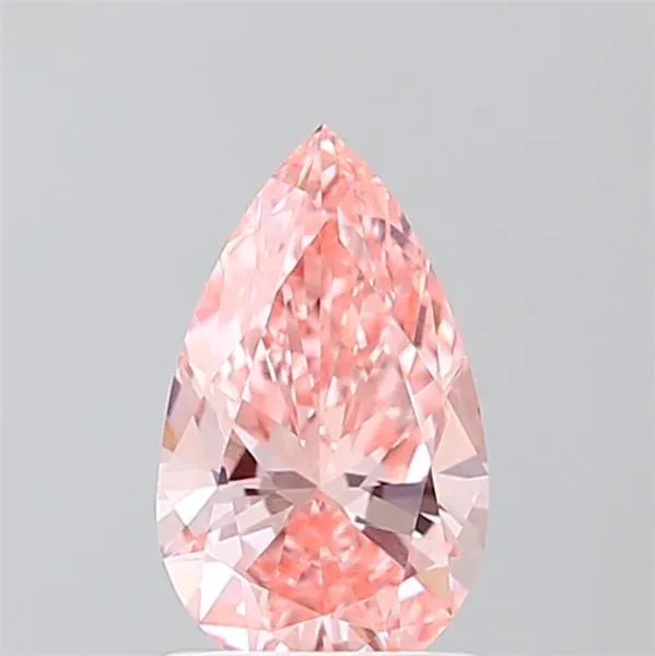 1.00ct Pear Lab Grown Diamond (Colour Fancy Vivid Pink, Clarity VVS2, IGI Certified)