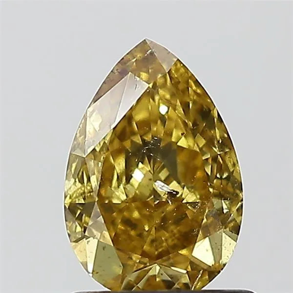 1.00ct Pear Natural Diamond (Colour Fancy Deep Brownish Yellow, Clarity SI2, GIA Certified)
