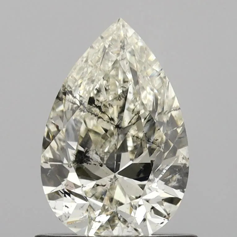 1.00ct Pear Natural Diamond (Colour K, Clarity SI2, HRD Certified)
