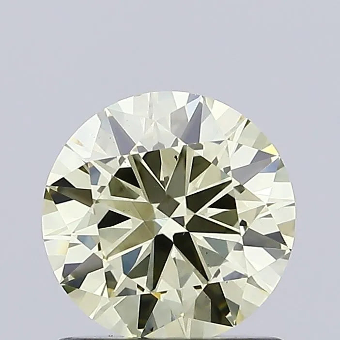 1.00ct Round Lab Grown Diamond (Colour Fancy Light Yellow, Clarity VS1, Cut VG, IGI Certified)