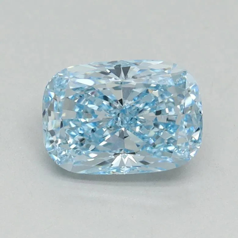 1.01ct Cushion brilliant Lab Grown Diamond (Colour Fancy Vivid Blue, Clarity VVS2, IGI Certified)