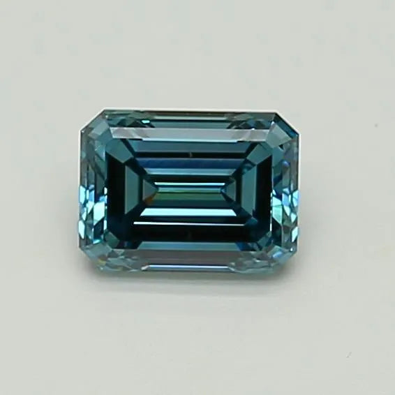 1.01ct Emerald Lab Grown Diamond (Colour Fancy Vivid Blue, Clarity VS2, Cut VG, Uncertified)