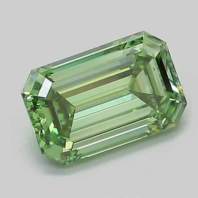 1.01ct Emerald Lab Grown Diamond (Colour Fancy Vivid Green, Clarity SI1, IGI Certified)