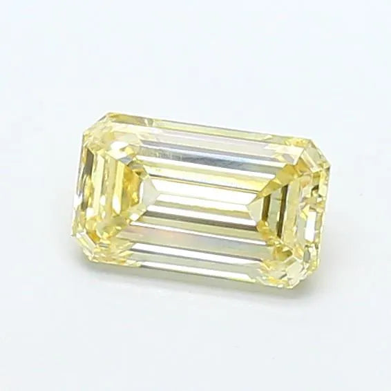 1.01ct Emerald Lab Grown Diamond (Colour Fancy Vivid Yellow, Clarity VS1, Uncertified)