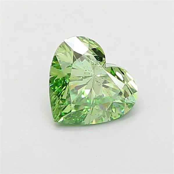 1.01ct Heart Lab Grown Diamond (Colour Fancy Vivid Green, Clarity SI1, IGI Certified)