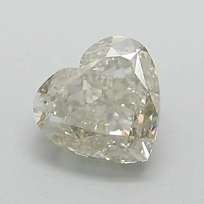 1.01ct Heart Natural Diamond (Colour Fancy Light Yellow, Clarity SI2, Cut EX, GIA Certified)