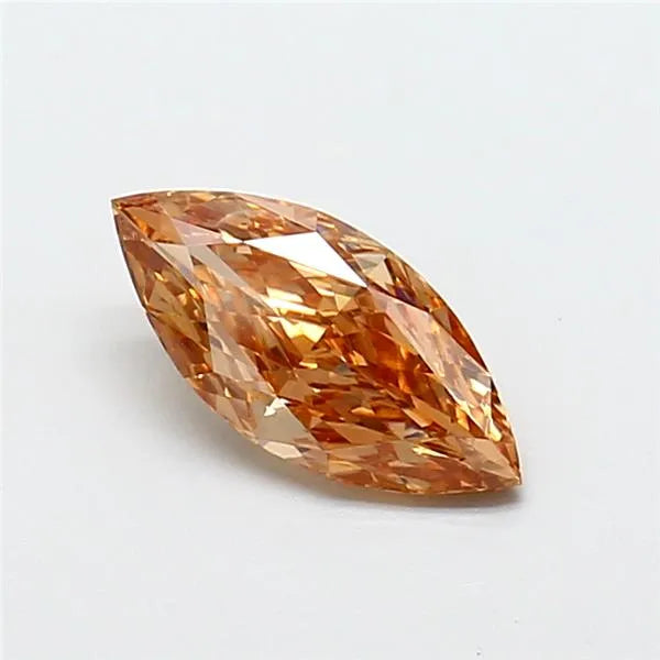 1.01ct Marquise Lab Grown Diamond (Colour Fancy Light Brown, Clarity VVS2, IGI Certified)