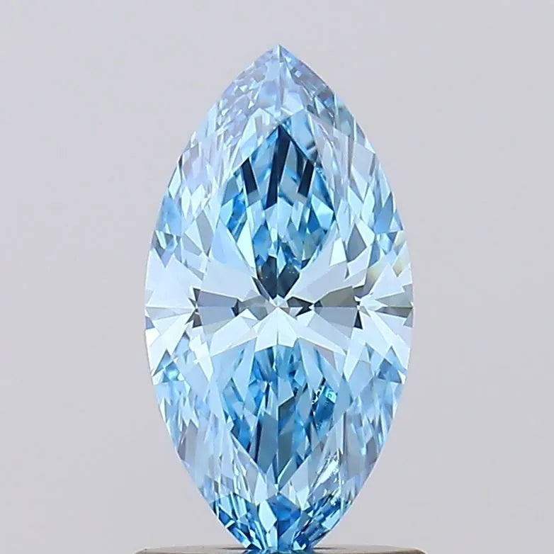 1.01ct Marquise Lab Grown Diamond (Colour Fancy Vivid Blue, Clarity IF, IGI Certified)