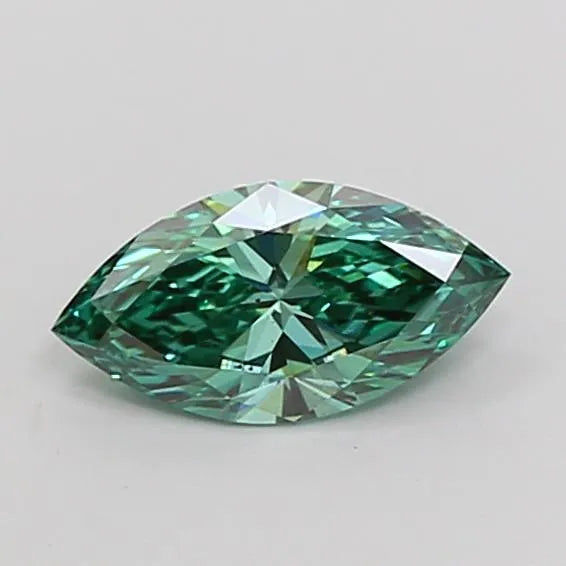 1.01ct Marquise Lab Grown Diamond (Colour Fancy Vivid Green, Clarity VS2, IGI Certified)