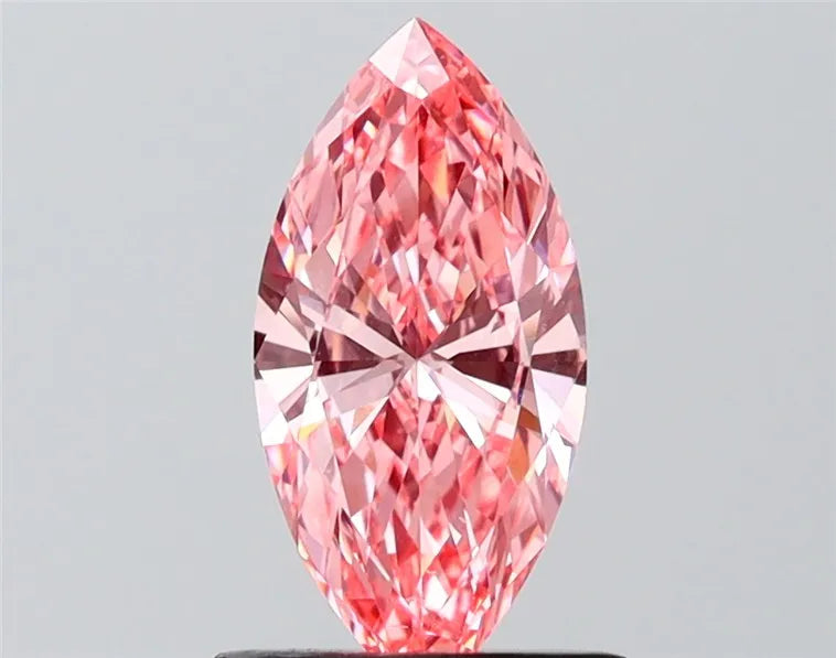 1.01ct Marquise Lab Grown Diamond (Colour Fancy Vivid Pink, Clarity VS1, Uncertified)
