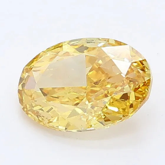 1.01ct Oval Lab Grown Diamond (Colour Fancy Intense Yellow, Clarity VS1, IGI Certified)