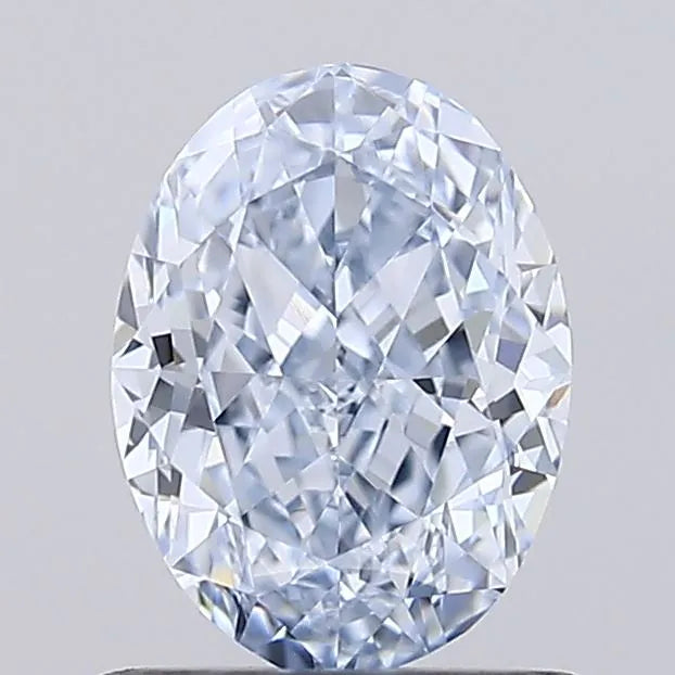 1.01ct Oval Lab Grown Diamond (Colour Fancy Light Blue, Clarity VVS2, IGI Certified)