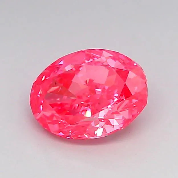 1.01ct Oval Lab Grown Diamond (Colour Fancy Vivid Pink, Clarity VS1, IGI Certified)