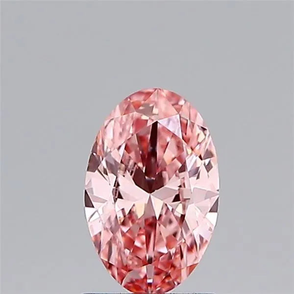 1.01ct Oval Lab Grown Diamond (Colour Fancy Vivid Pink, Clarity VVS2, IGI Certified)