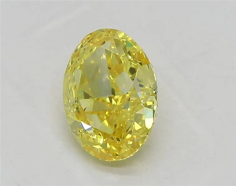 1.01ct Oval Lab Grown Diamond (Colour Fancy Vivid Yellow, Clarity VS1, IGI Certified)
