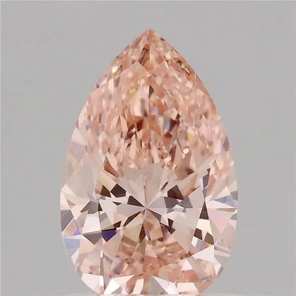 1.01ct Pear Lab Grown Diamond (Colour Fancy Intense Brownish Pink, Clarity VS1, IGI Certified)