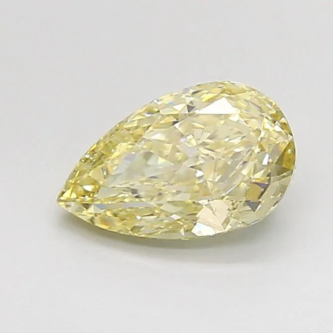1.01ct Pear Lab Grown Diamond (Colour Fancy Light Yellow, Clarity VS2, IGI Certified)