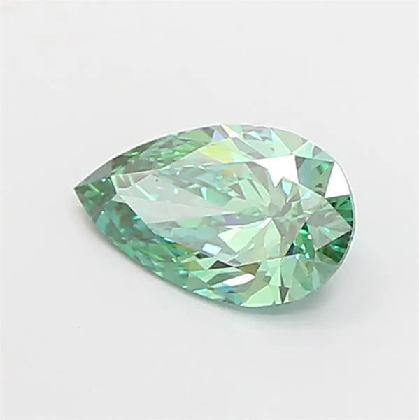 1.01ct Pear Lab Grown Diamond (Colour Fancy Vivid Green, Clarity VS2, IGI Certified)