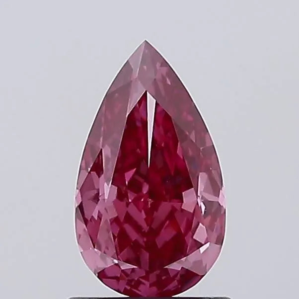 1.01ct Pear Lab Grown Diamond (Colour Fancy Vivid Pink, Clarity VS2, IGI Certified)