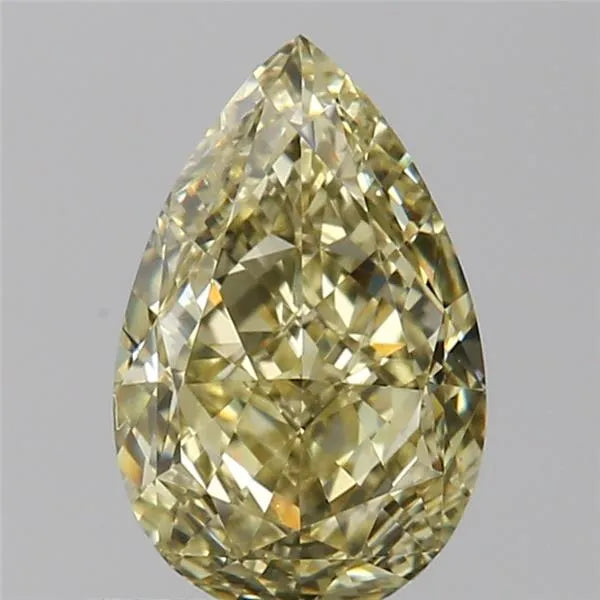 1.01ct Pear Natural Diamond (Colour Fancy Yellow, Clarity VVS2, GIA Certified)