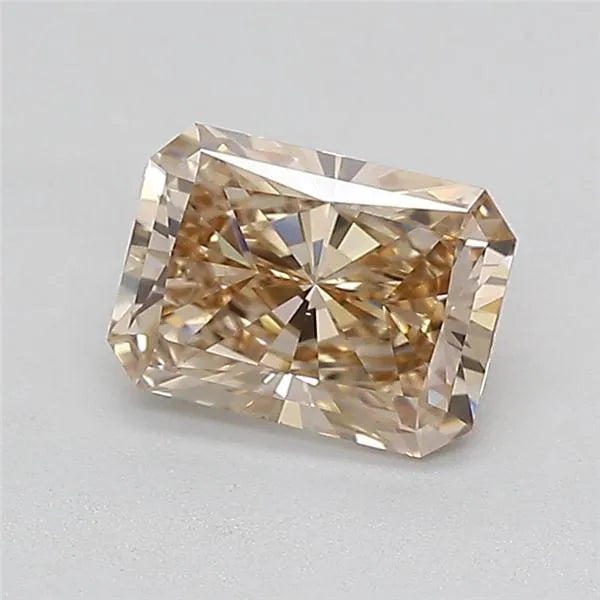 1.01ct Radiant Lab Grown Diamond (Colour Light Brown, Clarity VS2, IGI Certified)