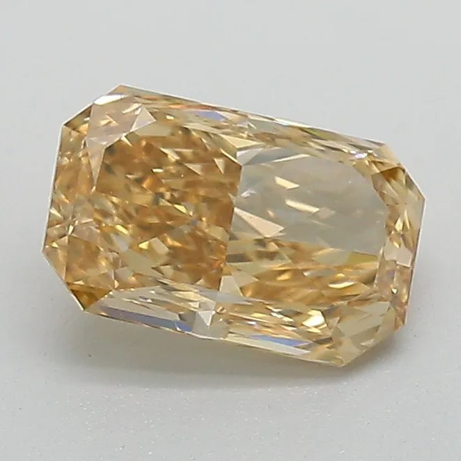 1.01ct Radiant Natural Diamond (Colour Fancy Orange, Clarity VS2, Cut EX, GIA Certified)