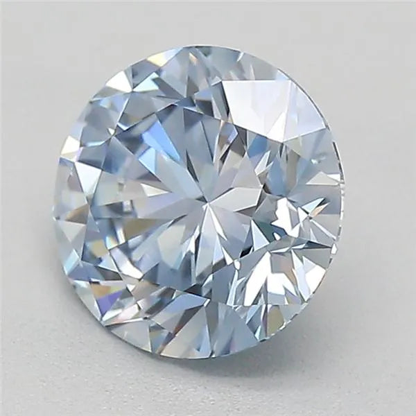 1.01ct Round Lab Grown Diamond (Colour Fancy Blue, Clarity VVS2, Cut VG, IGI Certified)