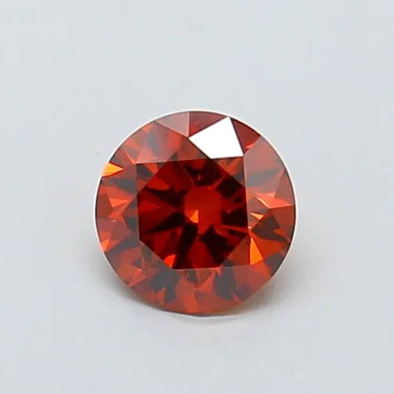 1.01ct Round Lab Grown Diamond (Colour Fancy Deep Orange, Clarity VVS2, Cut ID, IGI Certified)