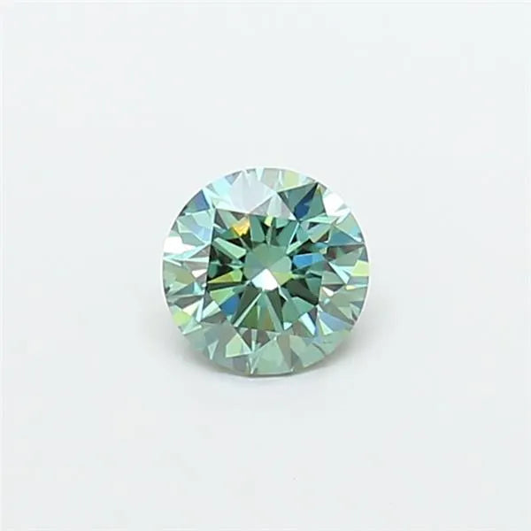 1.01ct Round Lab Grown Diamond (Colour Fancy Vivid Green, Clarity VVS2, Cut ID, IGI Certified)