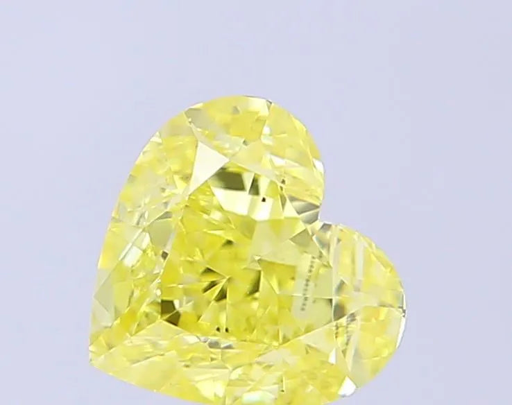 1.02ct Heart Lab Grown Diamond (Colour Fancy Intense Yellow, Clarity VS2, IGI Certified)