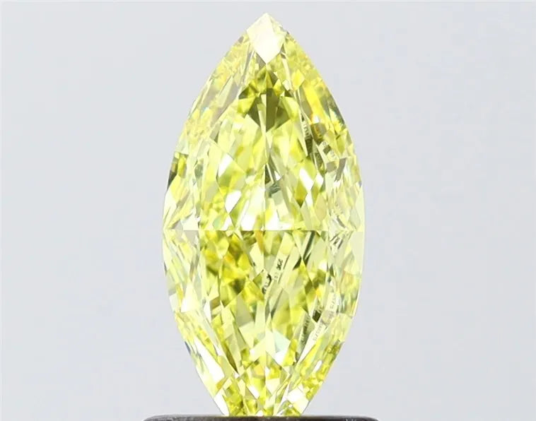 1.02ct Marquise Lab Grown Diamond (Colour Fancy Intense Yellow, Clarity VVS2, IGI Certified)