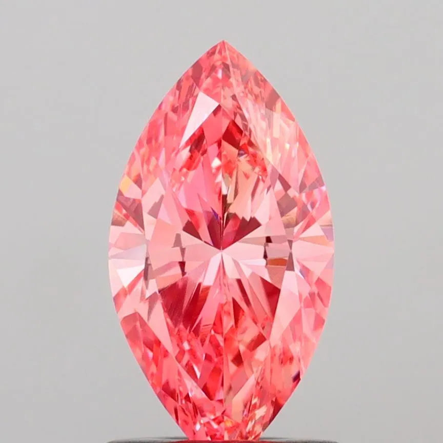 1.02ct Marquise Lab Grown Diamond (Colour Fancy Vivid Pink, Clarity VVS2, IGI Certified)