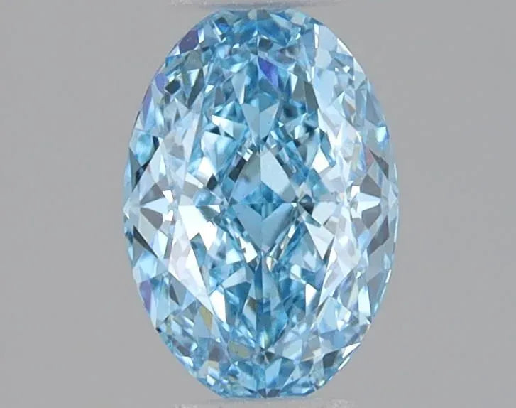 1.02ct Oval Lab Grown Diamond (Colour Fancy Blue, Clarity VVS2, Uncertified)