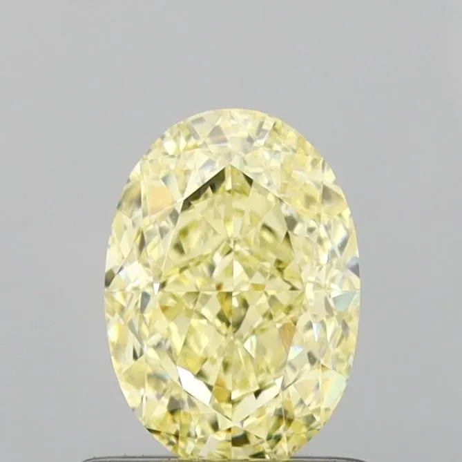 1.02ct Oval Lab Grown Diamond (Colour Fancy Yellow, Clarity VVS2, IGI Certified)
