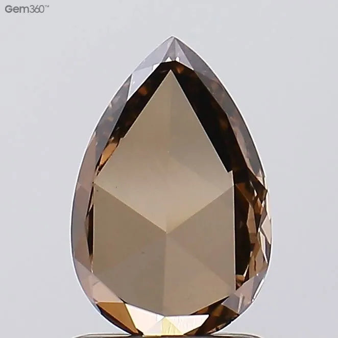 1.02ct Pear Lab Grown Diamond (Colour Fancy Brown, Clarity VS1, Uncertified)