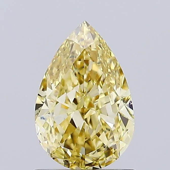 1.02ct Pear Lab Grown Diamond (Colour Fancy Intense Yellow, Clarity VVS1, IGI Certified)